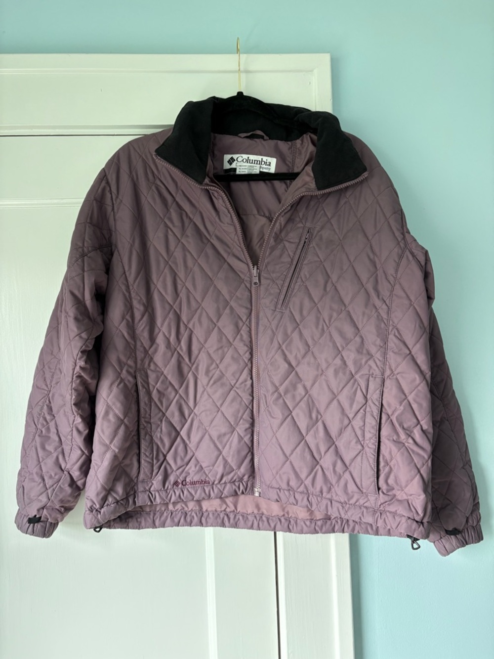 Columbia Dusty Purple Mauve Diamond Quilted Interchange Liner Coat Gorpcore